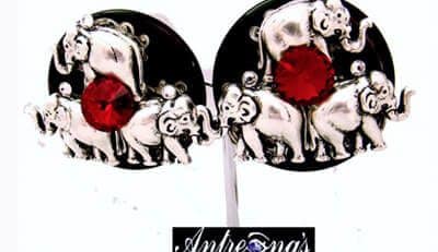 Elephant painless un-pierced earrings fit comfortably on your ears.