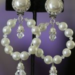 Un-pierced pearl hoop comfy earrings.