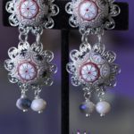 Oriental inspired clip on earrings
