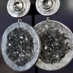 Large Fashion silver earrings