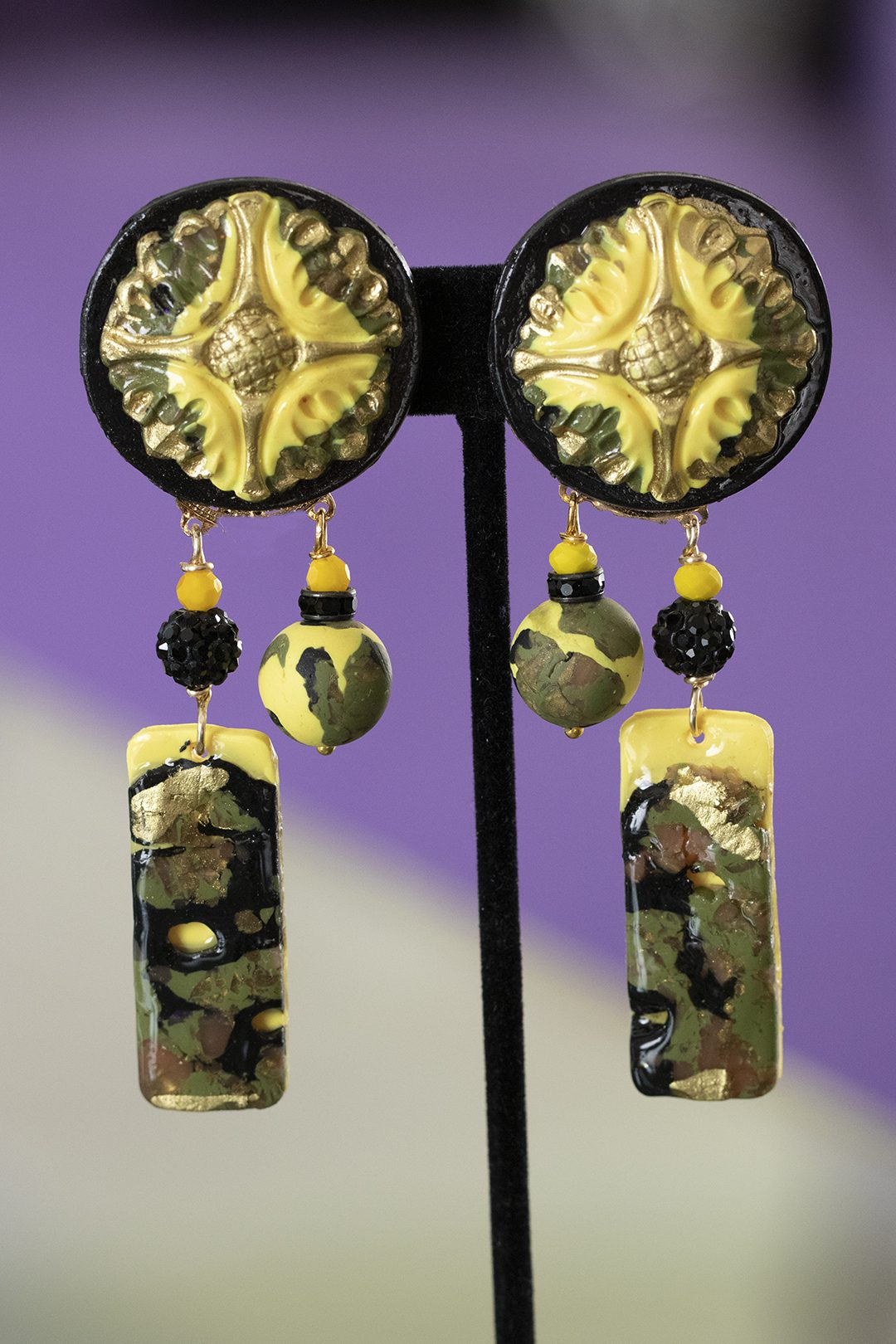 Camouflage earrings