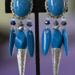 Karla Blue clip earrings
