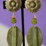 Olive clip earrings