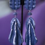 own it, blue SQURES, CLIP EARRING IMAGE