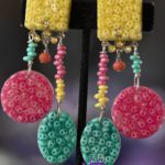 Image colored comfortable clip on earrings.
