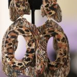 Image leopard tiger mixed clip on earrings