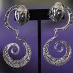 Image silver painless clip on earrings