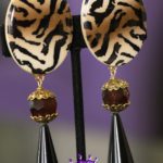 Tiger Comfortable Clip On Earrings