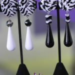 Image: Zebra print painless clip earrings