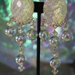 Iridescent Non-Pierced lightweight Comfort Earrings with Clasp