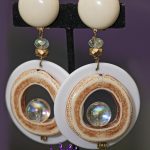 Cream Pain-free clip on earrings