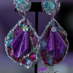 Sugar Plum Exotic Clip-On Earrings