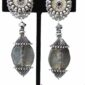 Antique Silver Comfortable Clip-on Earrings