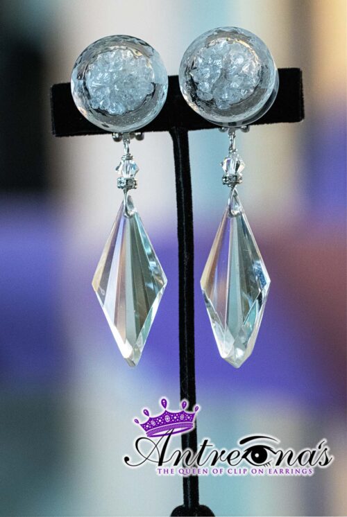 Comfortable lightweight clip-on earrings with