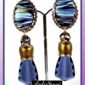 Comfy blue clip on earrings